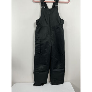 Youth Cherokee Snowpants With Bib Medium Black Adjustable Straps Zip Up